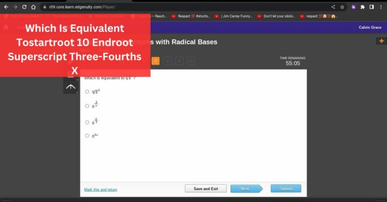 Which Is Equivalent Tostartroot 10 Endroot Superscript Three-Fourths X – Explore Now!